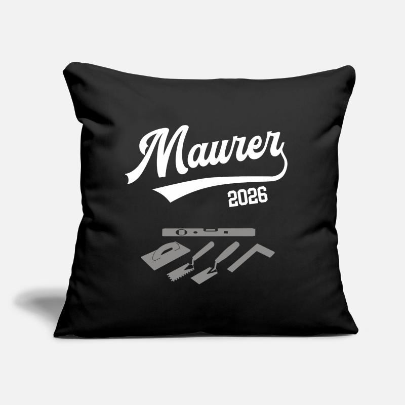 Bricklayer 2026 Apprenticeship Profession Masonry Trainee Sofa pillow with filling 45cm x 45cm
