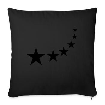 Sternschnuppe - Sofakissen mit Füllung 45 x 45 cm - Schwarz - Vorne
