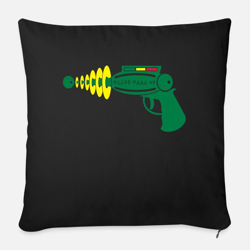 Taser - Sofakissen mit Füllung 45 x 45 cm - Schwarz
