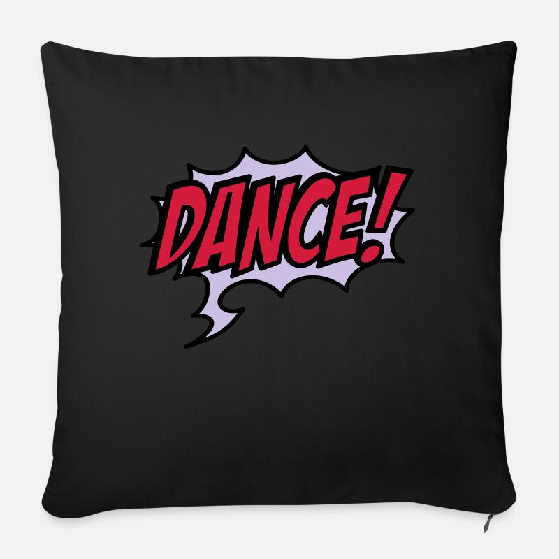 tanzen - Sofakissen mit Füllung 45 x 45 cm - Schwarz
