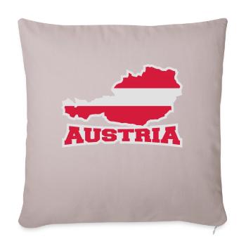 Austria Logo - Coussin et housse de 45 x 45 cm - taupe clair - Devant