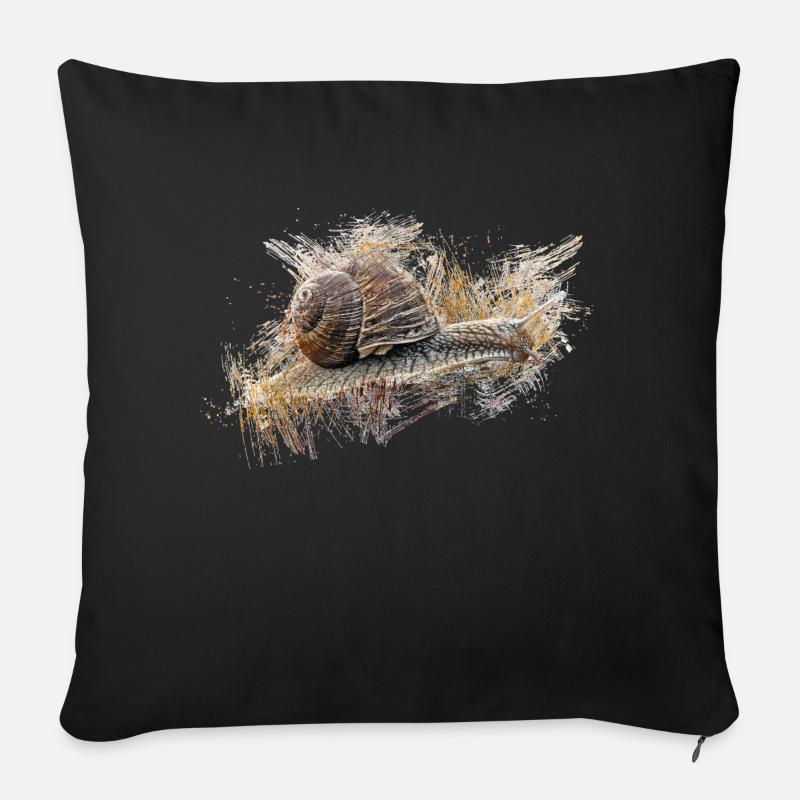 slug - Sofa pillow with filling 45cm x 45cm - black