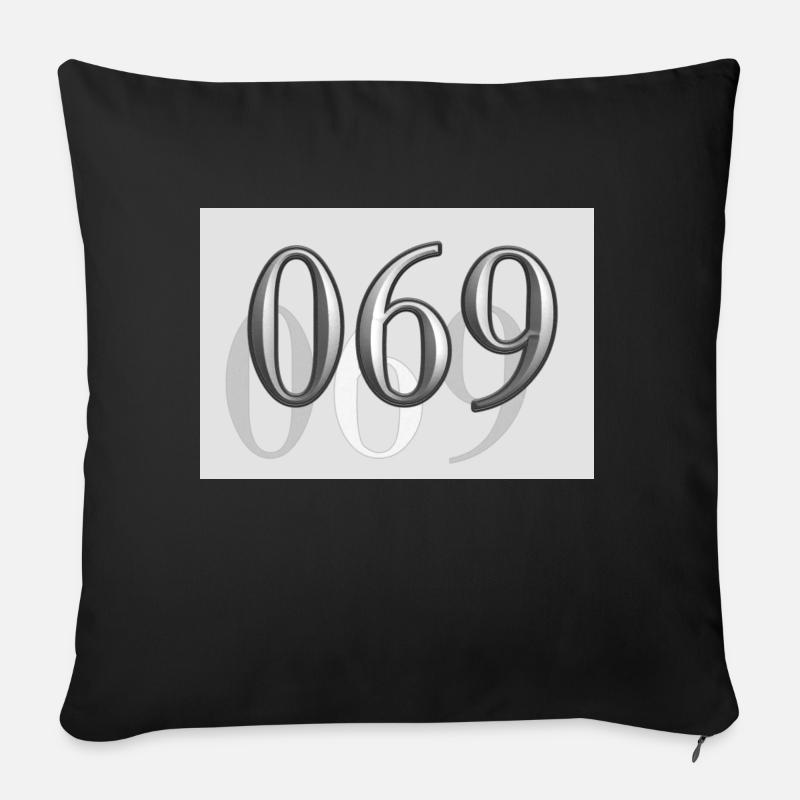 Frankfurt 069 - Sofakissen mit Füllung 45 x 45 cm - Schwarz