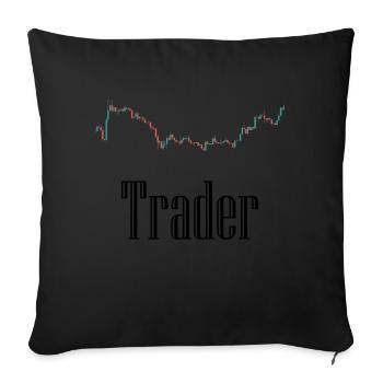 Exchange Traders - Sofa pillow with filling 45cm x 45cm - black - Front