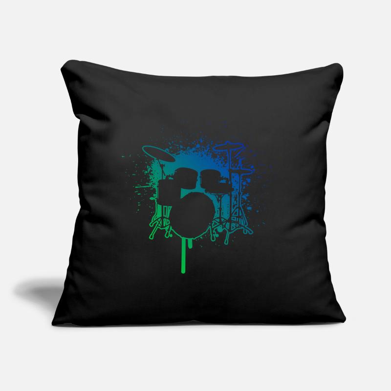 Drum Kit Drummer Playing Drums Sofa pillow with filling 45cm x 45cm