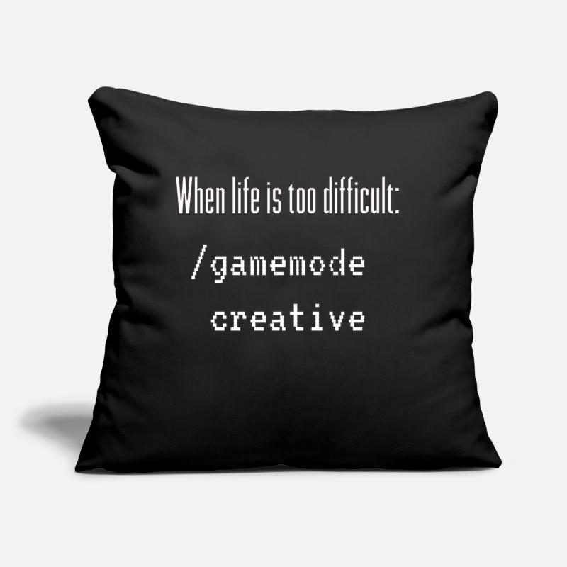 When life is too difficult: /gamemode creative Sofa pillow with filling 45cm x 45cm