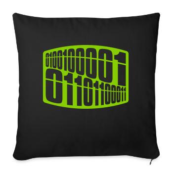 Binär Code Programm Sprache - Sofakissen mit Füllung 45 x 45 cm - Schwarz - Vorne