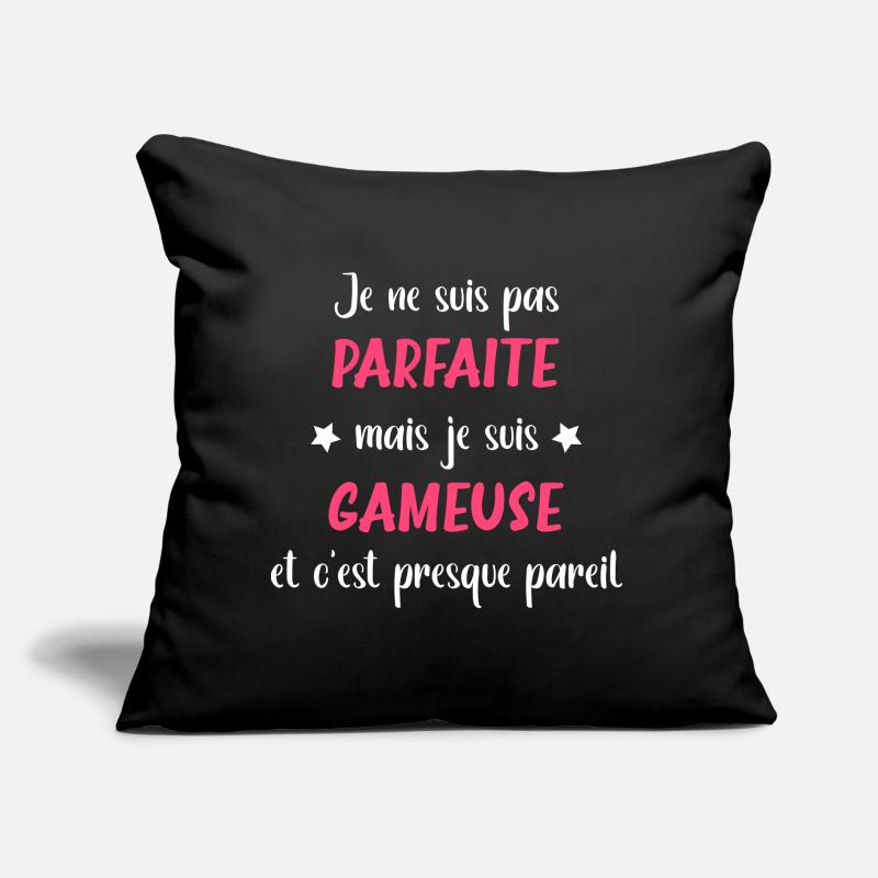 Parfaite gameuse Coussin et housse de 45 x 45 cm