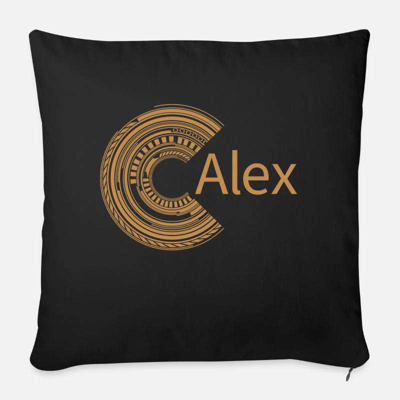 Für Alex - Sofakissen mit Füllung 45 x 45 cm - Schwarz