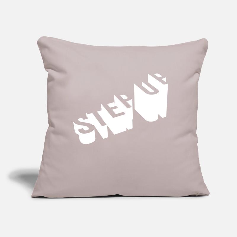 step up bold text design Sofa pillow with filling 45cm x 45cm