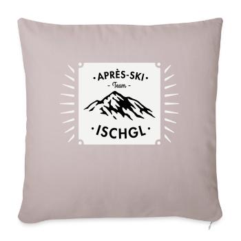 Après-Ski Ischgl - Coussin et housse de 45 x 45 cm - taupe clair - Devant