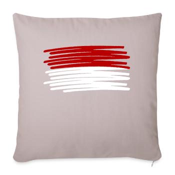 Monaco Monte-Carlo Flag Painted Flag Painted - Coussin et housse de 45 x 45 cm - taupe clair - Devant