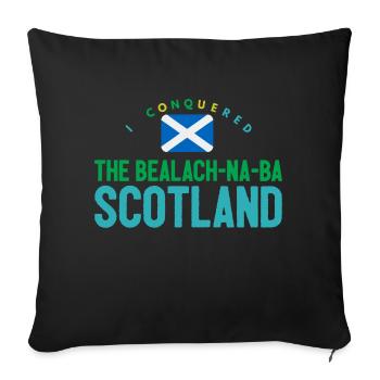 BEALACH-NA-BA SCOTLAND - Sofa pillow with filling 45cm x 45cm - black - Front