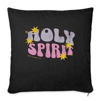 Holy Spirit Gods Apparel Co - Sofa pillow with filling 45cm x 45cm - black - Front