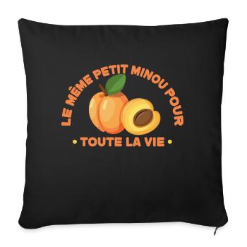 EVG Cadeau Enterrement de Vie de Garçon Team Marié - Coussin et housse de 45 x 45 cm - noir - Devant