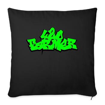 420 Farmer - Sofa pillow with filling 45cm x 45cm - black - Front