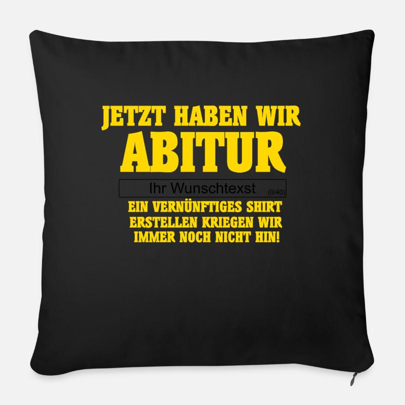 Abi Design - Sofakissen mit Füllung 45 x 45 cm - Schwarz
