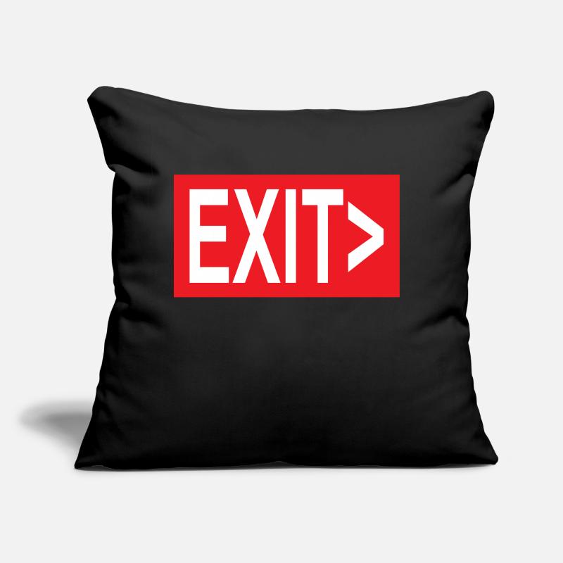 Exit / Exit / Emergency Exit Sofa pillow with filling 45cm x 45cm