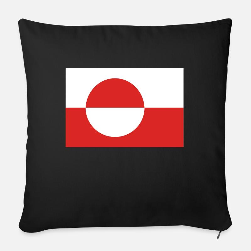Grönland - Sofakissen mit Füllung 45 x 45 cm - Schwarz