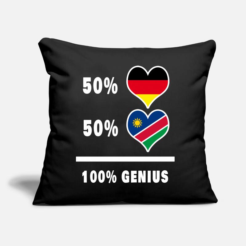 Germany and Namibia 100% Ingenious / Gift Sofa pillow with filling 45cm x 45cm