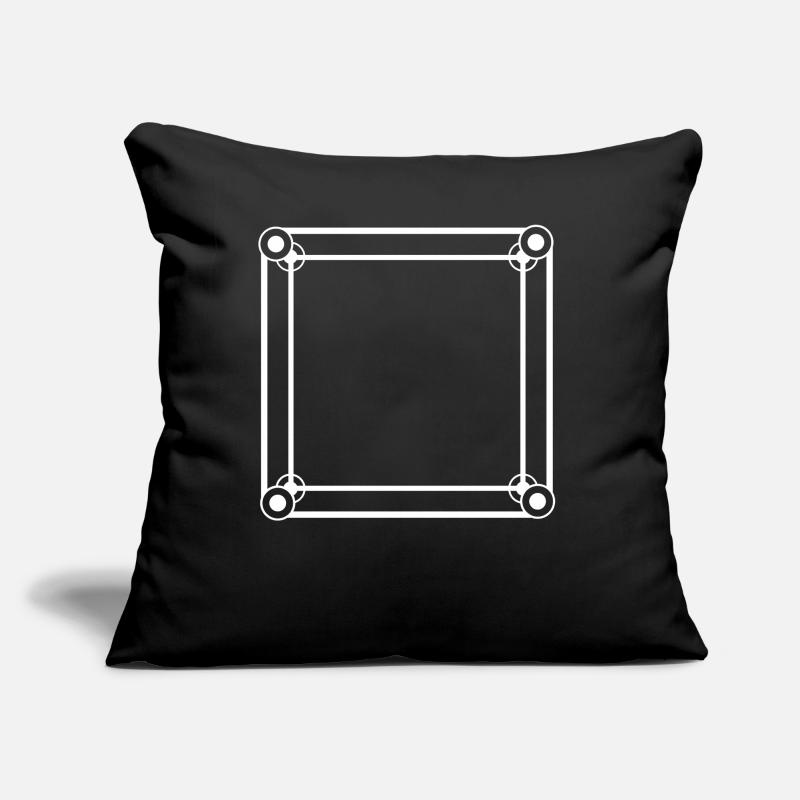 Simple Square Frame White Decoration Sofa pillow with filling 45cm x 45cm