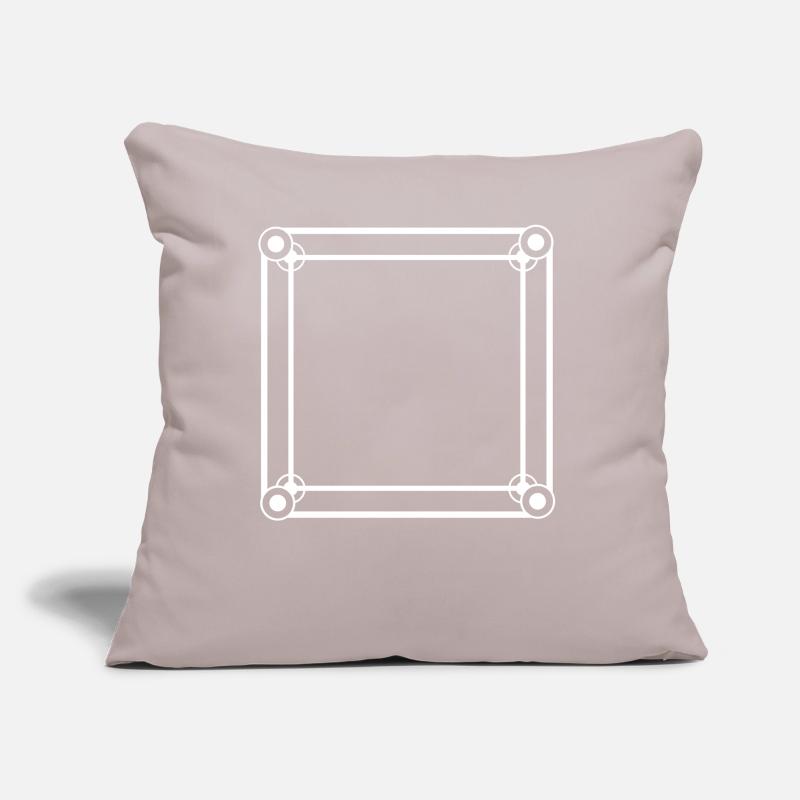 Simple Square Frame White Decoration Sofa pillow with filling 45cm x 45cm