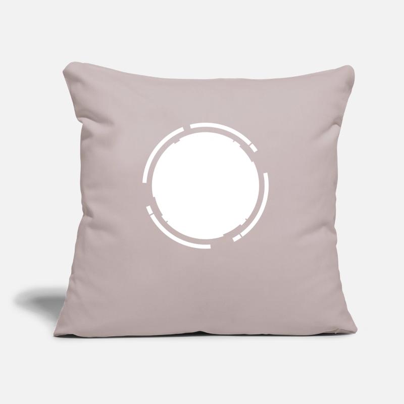 White frame background Kreisfömig Sofa pillow with filling 45cm x 45cm