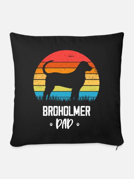Broholmer - Sofakissen mit Füllung 45 x 45 cm - Schwarz