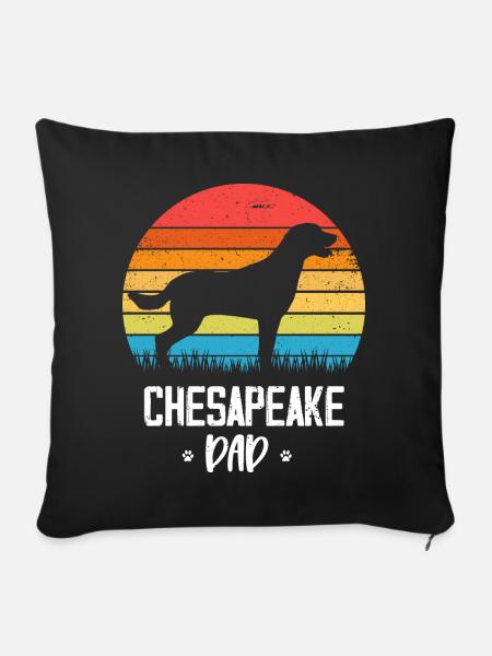 Chesapeake Bay Retriever - Sofakissen mit Füllung 45 x 45 cm - Schwarz