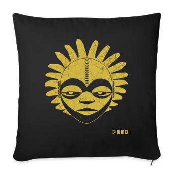 Yaoundé - Yellow - Coussin et housse de 45 x 45 cm - noir - Devant