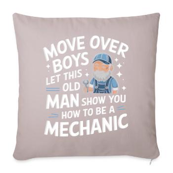 Mécanicien Atelier mécanique - Coussin et housse de 45 x 45 cm - taupe clair - Devant