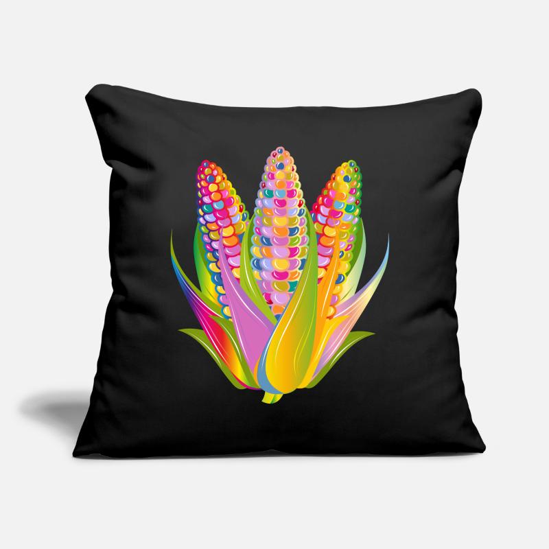 Conception colorée de maïs végétal dans le style pop art Coussin et housse de 45 x 45 cm