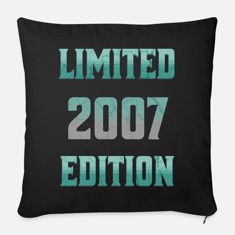 Limitierte Edition 2007  - Sofakissen mit Füllung 45 x 45 cm - Schwarz