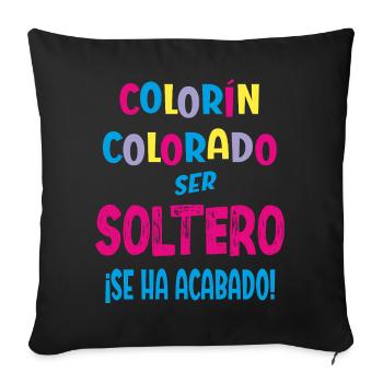 Le célibataire de Colorín, Colorado, est terminé - Coussin et housse de 45 x 45 cm - noir - Devant
