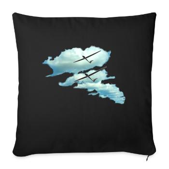 cloudstreet - Sofa pillow with filling 45cm x 45cm - black - Front