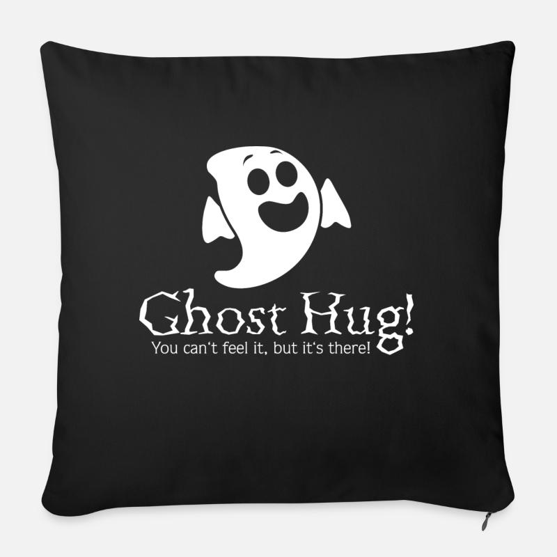 Ghost Hug / Umarmung / Halloween / Geist / Horror - Sofakissen mit Füllung 45 x 45 cm - Schwarz