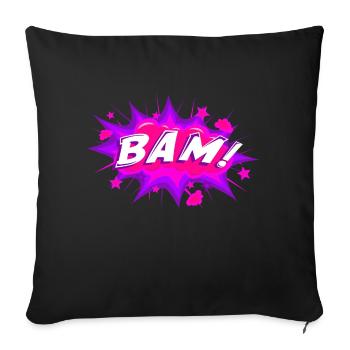 BAM 2 - Sofakissen mit Füllung 45 x 45 cm - Schwarz - Vorne