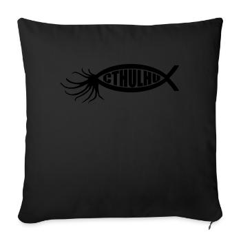 Cthulhu-Fisch - Sofakissen mit Füllung 45 x 45 cm - Schwarz - Vorne
