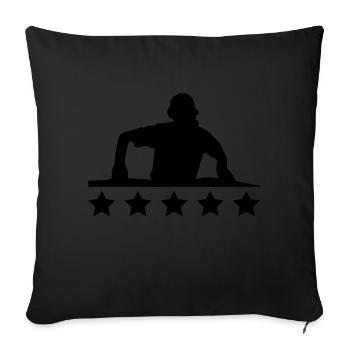 best_dj_a1 - Coussin et housse de 45 x 45 cm - noir - Devant