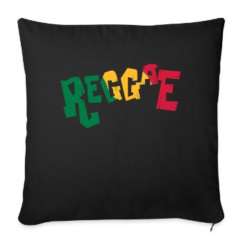 Reggae Music - Sofa pillow with filling 45cm x 45cm - black - Front