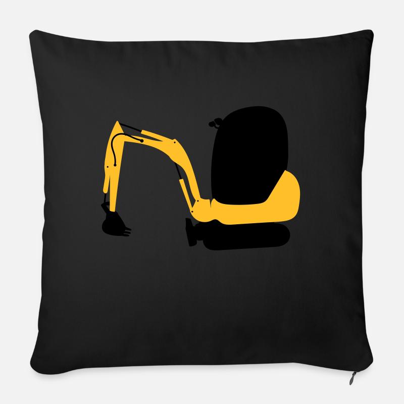 Bagger - Sofakissen mit Füllung 45 x 45 cm - Schwarz