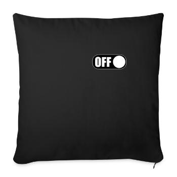 Off On - Sofakissen mit Füllung 45 x 45 cm - Schwarz - Vorne