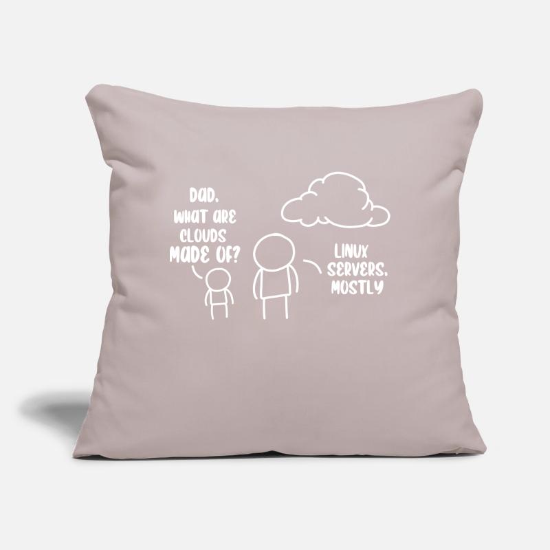 Cloud Storage Data Server Information Technology Sofa pillow with filling 45cm x 45cm