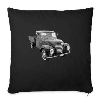 Framo Barkas Camion camion DDR IFA Oldtimer - Coussin et housse de 45 x 45 cm - noir - Devant