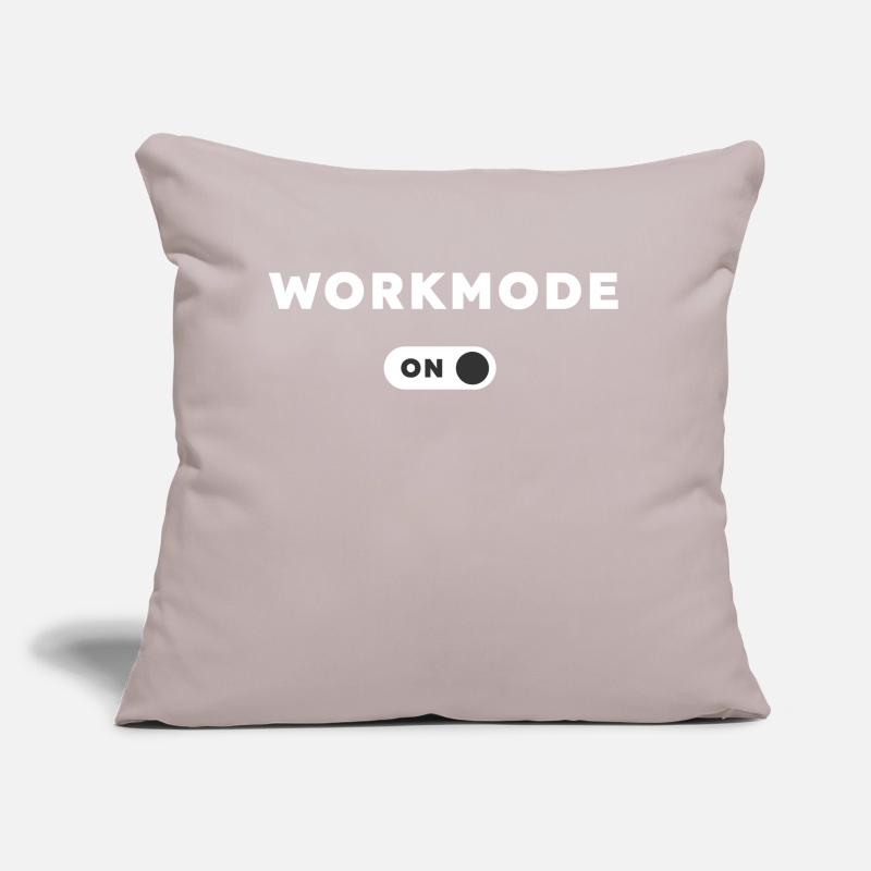Workmode on! Design for work. Cool saying Sofa pillow with filling 45cm x 45cm