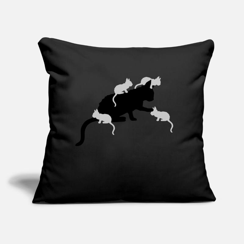 Beaucoup de chatons Mama Cat Coussin et housse de 45 x 45 cm