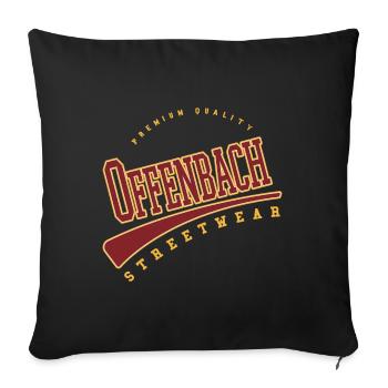 Offenbach Deutschland College High School Style - Sofakissen mit Füllung 45 x 45 cm - Schwarz - Vorne