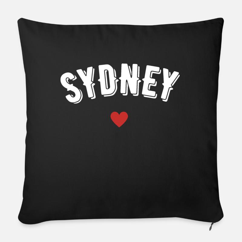 Sydney - Sofakissen mit Füllung 45 x 45 cm - Schwarz