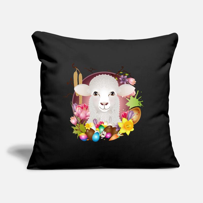The sheep or lamb as a spring & Easter motif Sofa pillow with filling 45cm x 45cm
