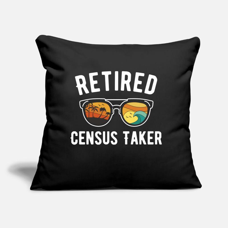 Retired Census Taker Beach Day Design Sofakissen mit Füllung 45 x 45 cm